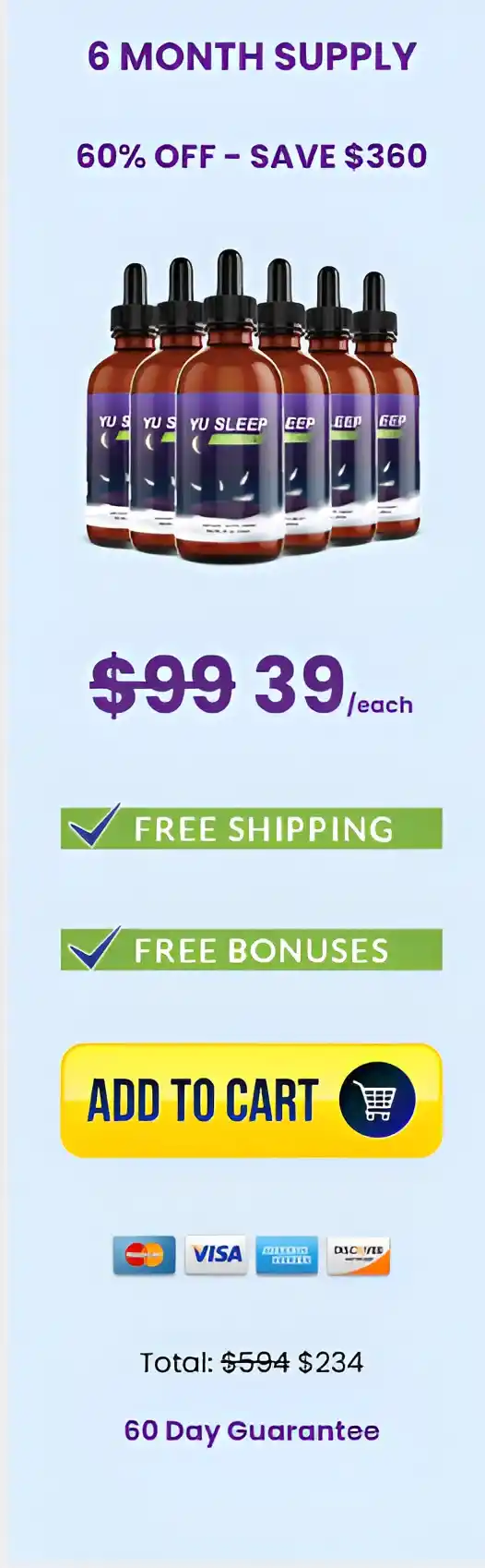 Yu Sleep - 6 Bottles pricing